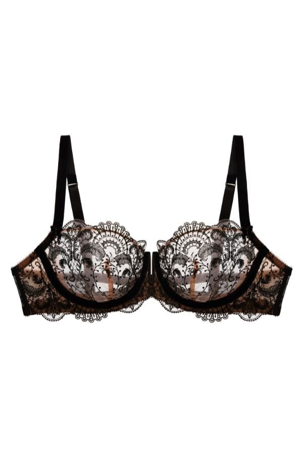 Dita Von Teese　Nom De Plume　UK34DD&M Nom de Plume Underwire Balconette Bra - Black - Chérie Amour