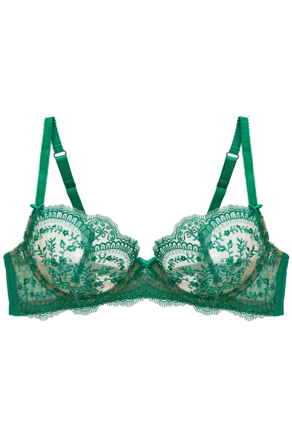 Severine Underwire Bra - Emerald - Chérie Amour