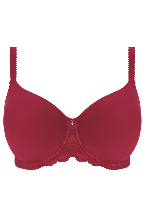 Aubree Moulded Spacer Bra - Red - Chérie Amour