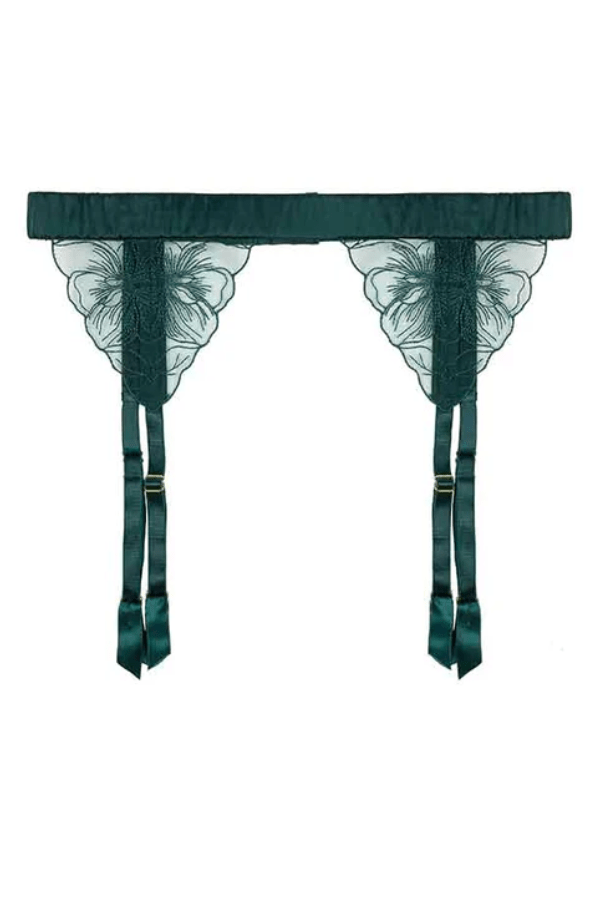 Eva Suspender Belt - Green - Chrie Amour Eva Suspender Belt - Green - Chrie Amour