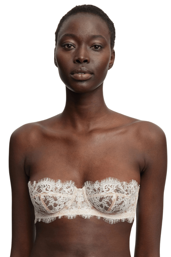 Entice Lace Strapless Bra - White - Chérie Amour