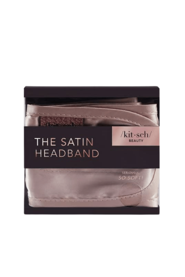 Kitsch Self Care Blush Satin Sleep Headband - Blush