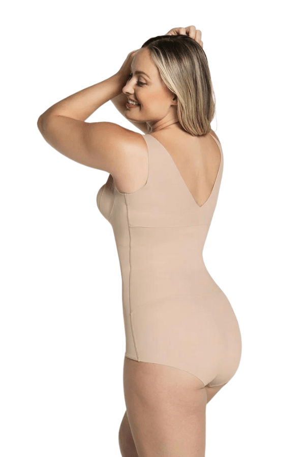 Plunge Back Classic Sculpting Body Shaper - Nude - Chérie Amour