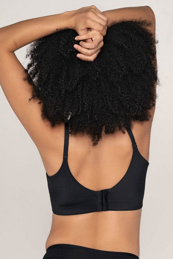 This beautiful back-smoothing bra is available up to an H cup, and