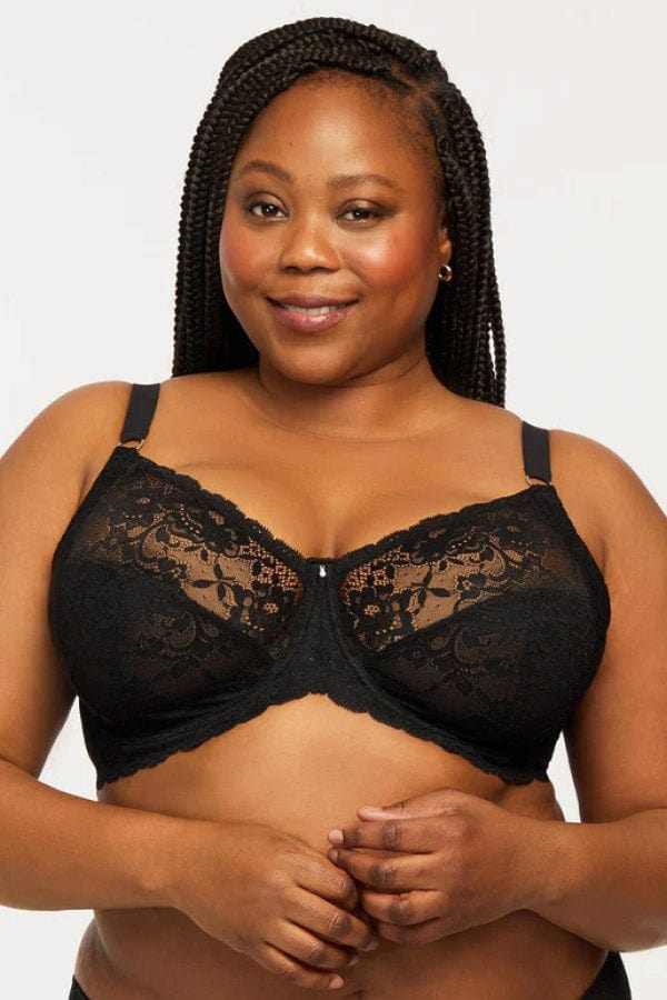 Muse Full Cup Lace Bra- Black