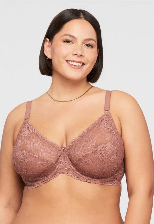 Muse Full Cup Lace Bra- Pecan - Chérie Amour