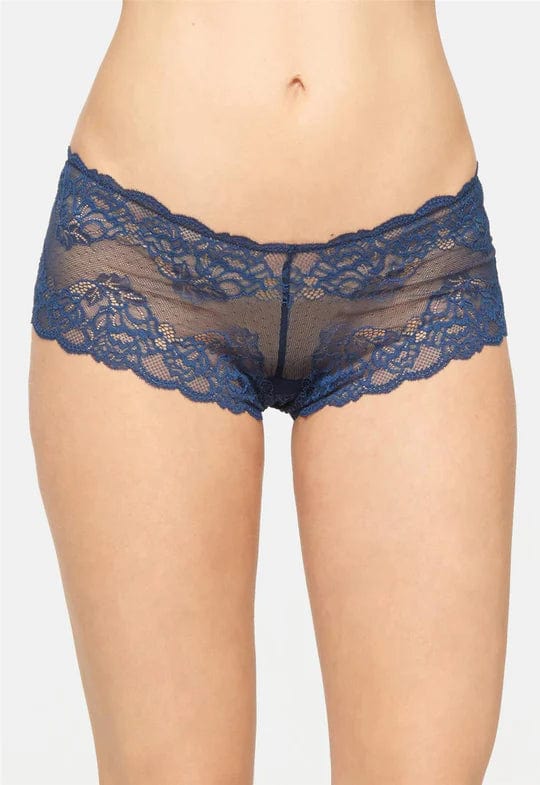 Montelle Lingerie Midnight / S Lace Cheeky Panty- Midnight