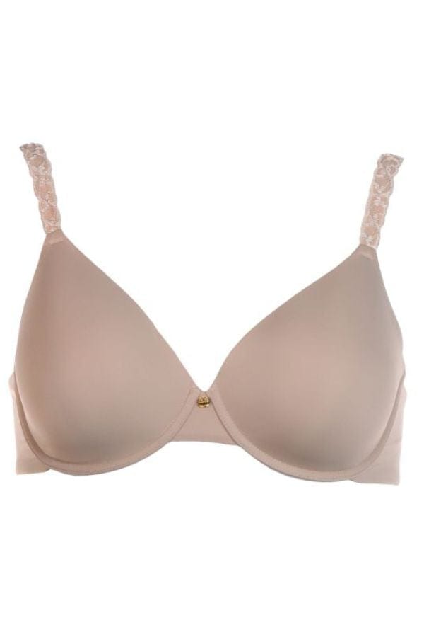 Pure Luxe Custom Coverage Contour Bra - Cafe