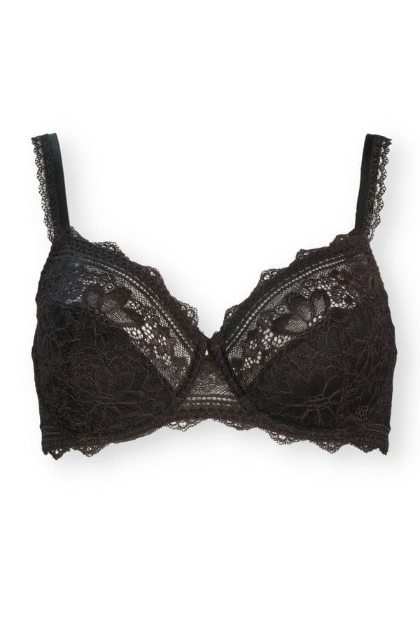 Freesia Full Cup Support Bra - Black - Chérie Amour