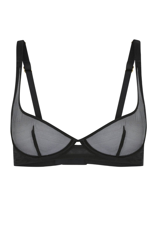 Lucky Demi Cup Plunge Bra - Black