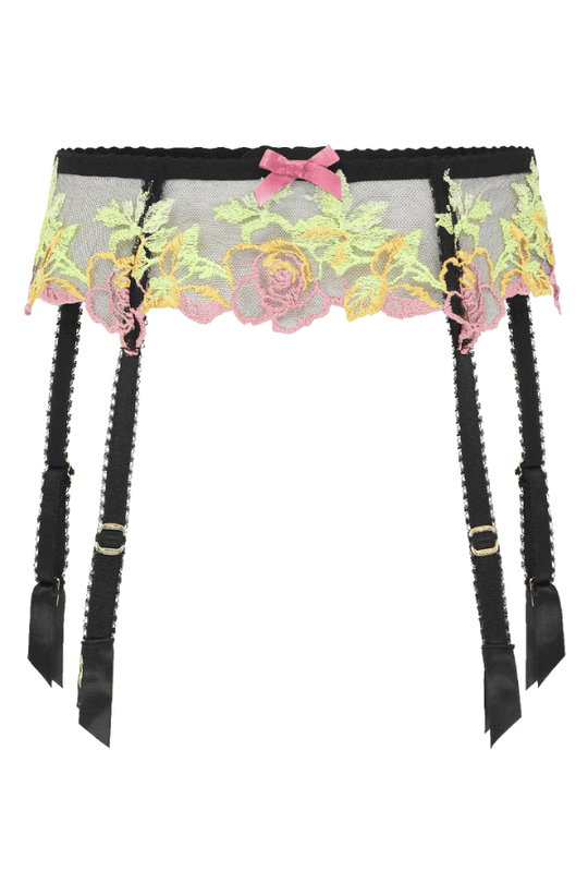 Callypso Suspender - Black/Neon