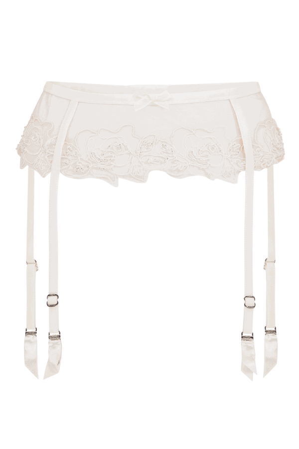 Agent Provocateur Garter Belt Lindie Suspender - Ivory/Nude