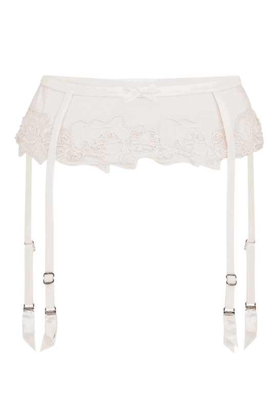 Lindie Suspender - Ivory/Nude