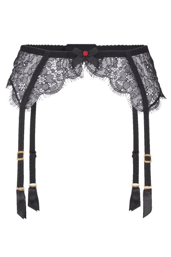 Agent Provocateur Garter Belt Lorna Lace Suspender - Black