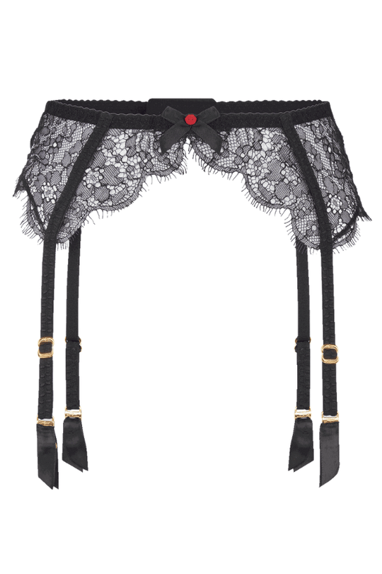Lorna Lace Suspender - Black