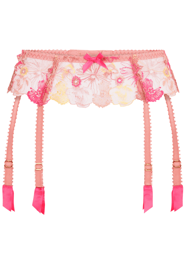 Agent Provocateur Suspender Zuri Suspender - Pink/Yellow