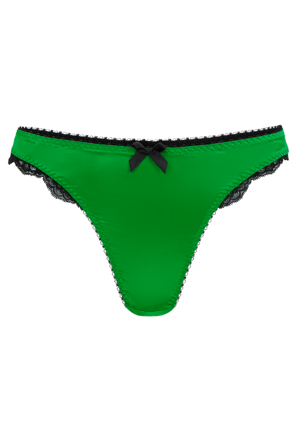 Agent Provocateur Thong Green/Black / XS Sloane Thong - Green