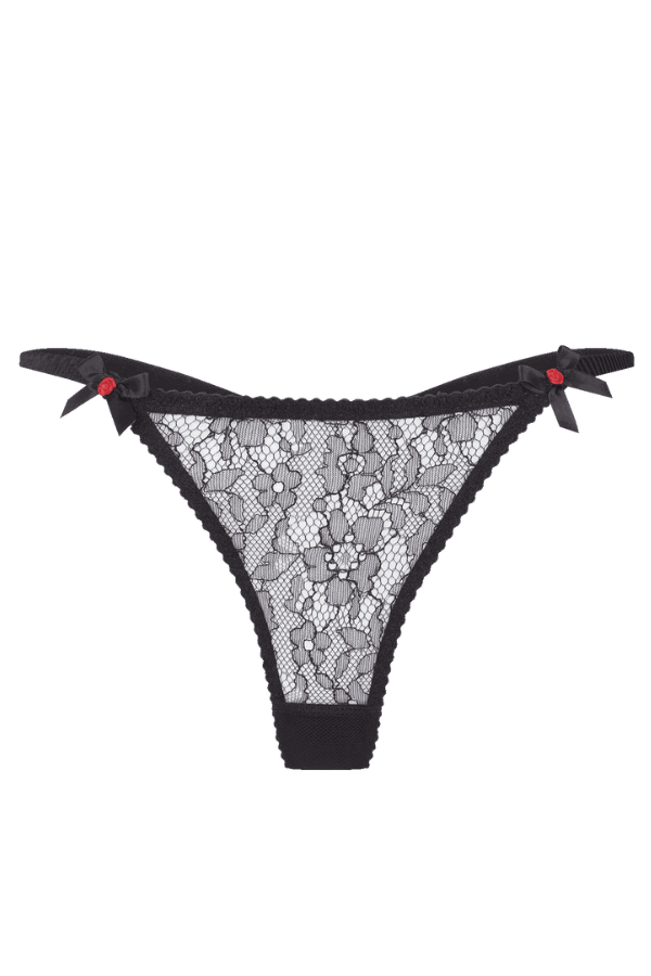 Agent Provocateur Thong Lorna Lace Trixie - Black