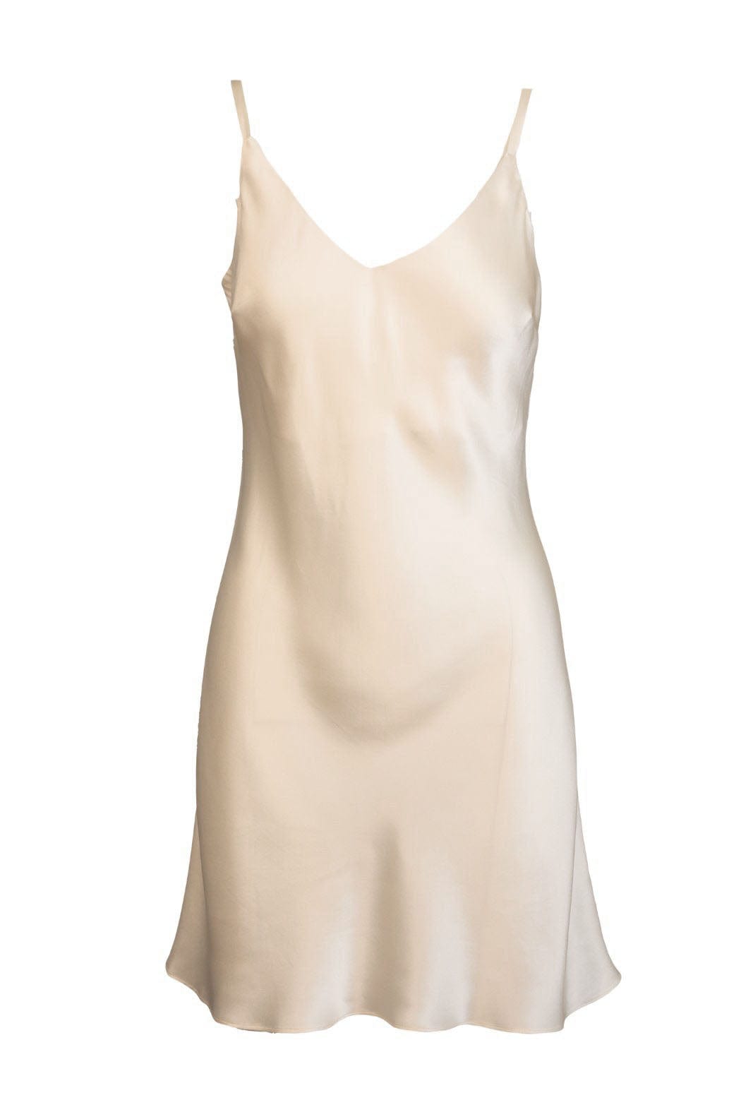 Aise Chemise Ava Silk Chemise - Ivory