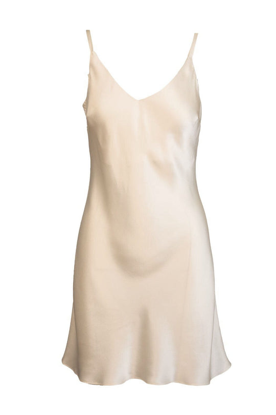 Ava Silk Chemise - Ivory