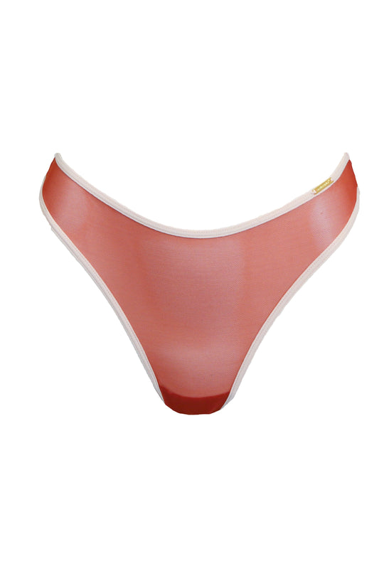 Mesh Thong - Terracotta