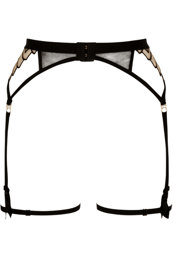Atelier Amour Lingerie Accessories Cosmic Dream Suspender Belt - Black