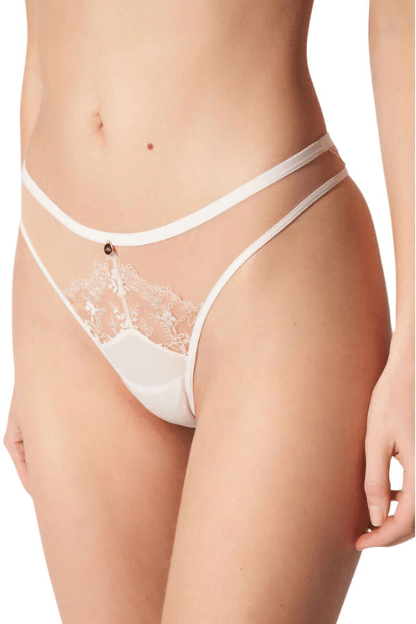 Atelier Amour Lingerie Après Minuit Tanga - White
