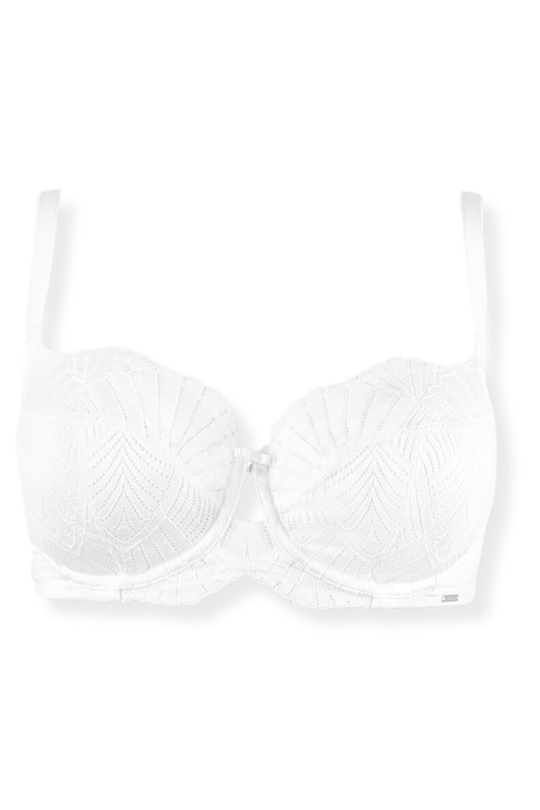 Sublime Lace Side Support Bra - White