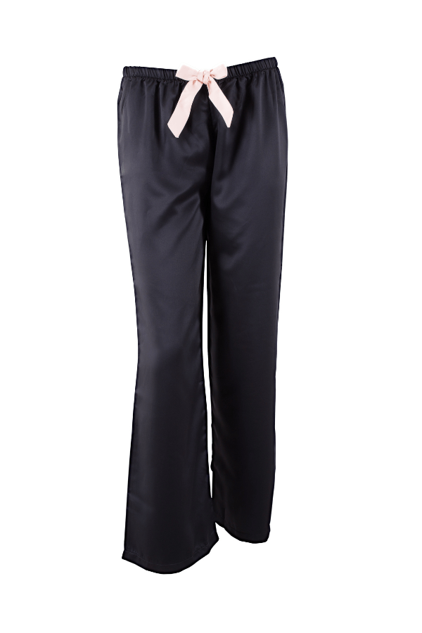 Bluebella Pajama Set Claudia Shirt & Trouser PJ Set- Black