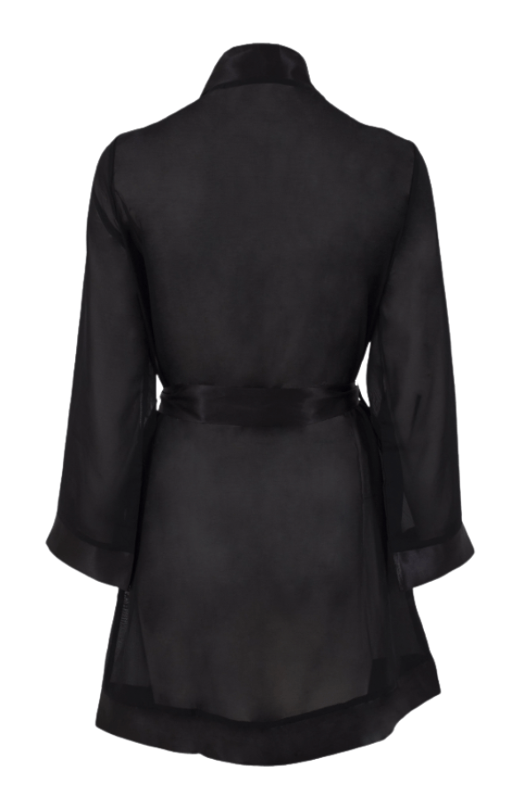Bluebella Robe Chiffon Kimono - Black