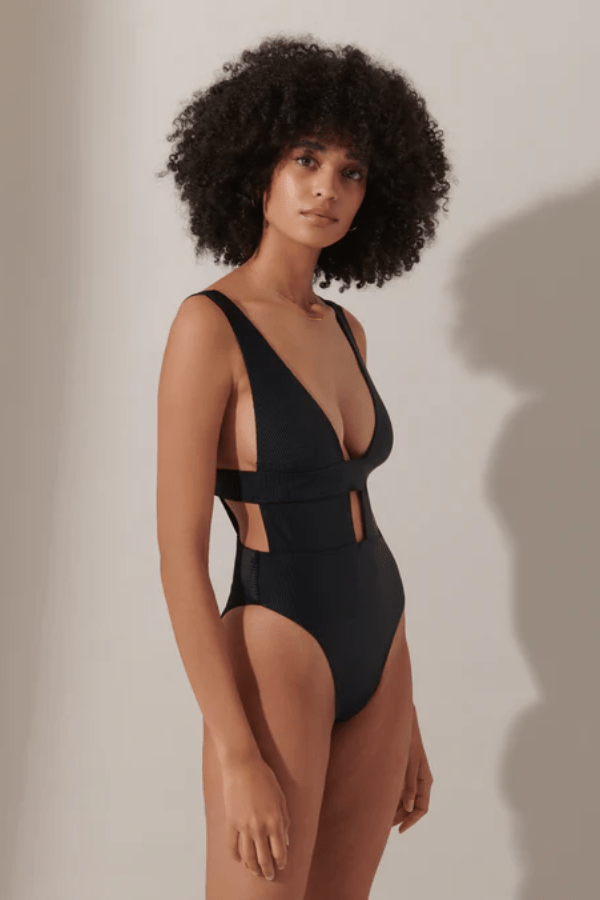 Bluebella Swimsuit Black / XS Lucerne Plunge Swimsuit - Black