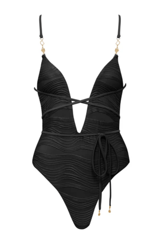 Orta Multi-Way Plunge Swimsuit - Black