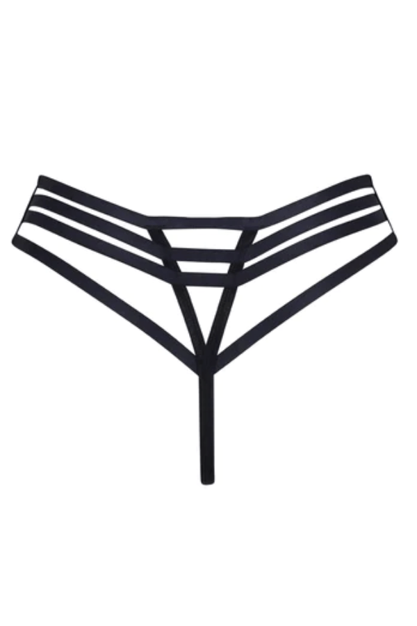 Bluebella Thongs Ophelia High-Waist Thong - Black