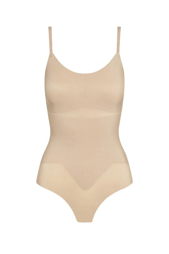 Zone Smoothing Bodysuit- Beige
