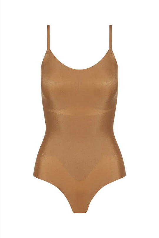 Zone Smoothing Bodysuit- Caramel