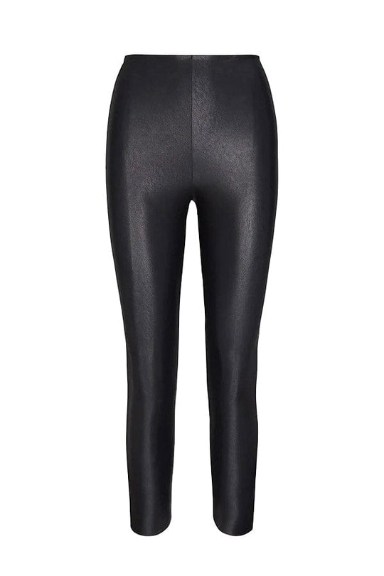 7/8 Faux Leather Legging- Black
