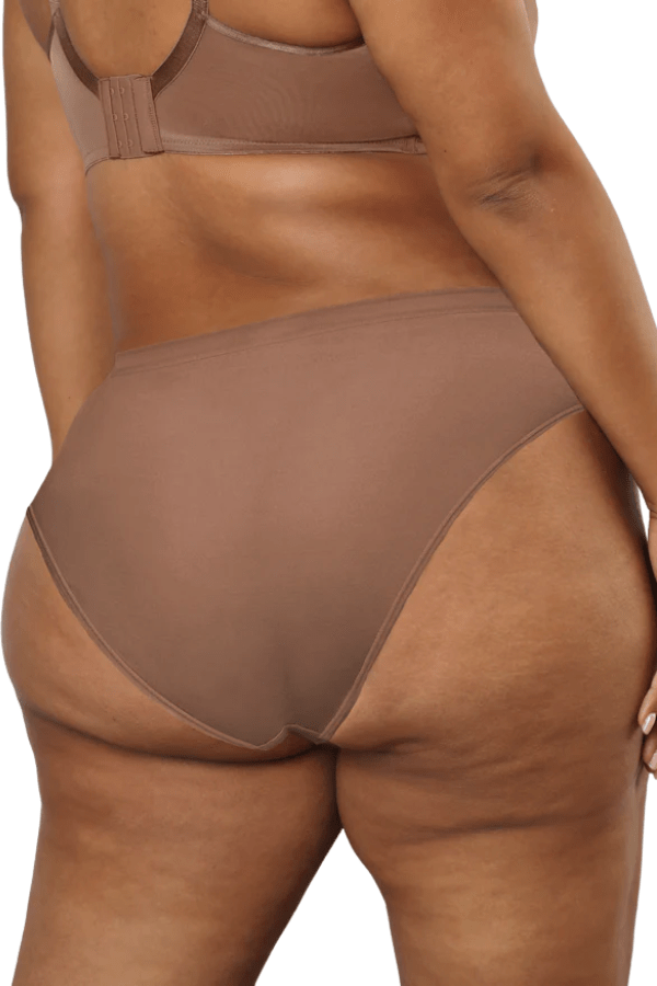 Curvy Couture Briefs Silky Smooth High Cut Brief - Sweet Tea