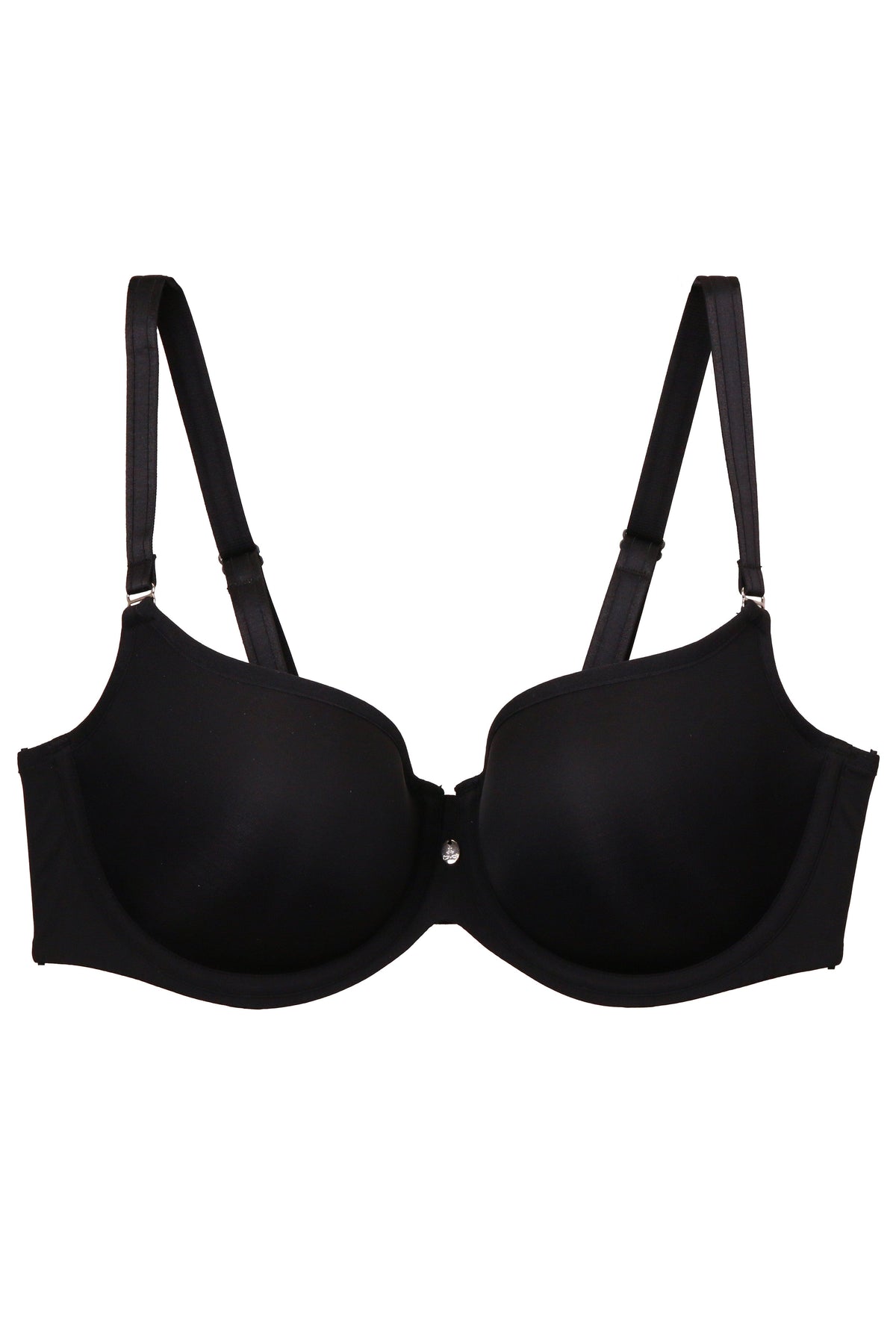 Curvy Couture Lingerie Tulip Smooth Pushup Bra - Black