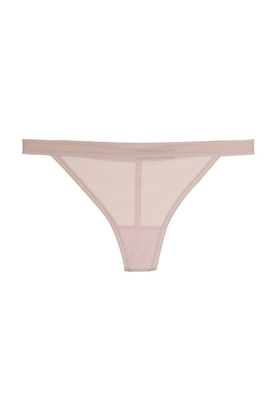 Sheer Mesh G-String - Bark