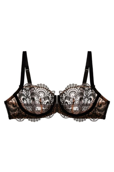 Nom de Plume Underwire Balconette Bra - Black - Chérie Amour