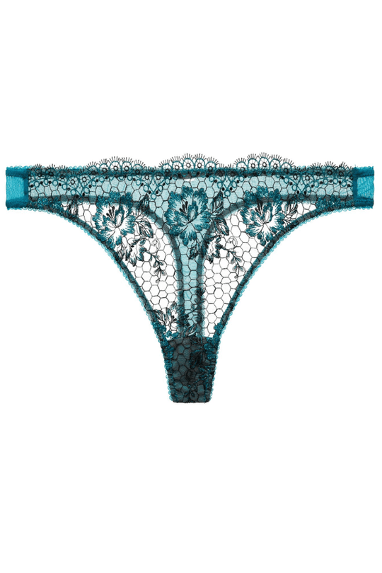 Evelina Lurex G-String - Peacock