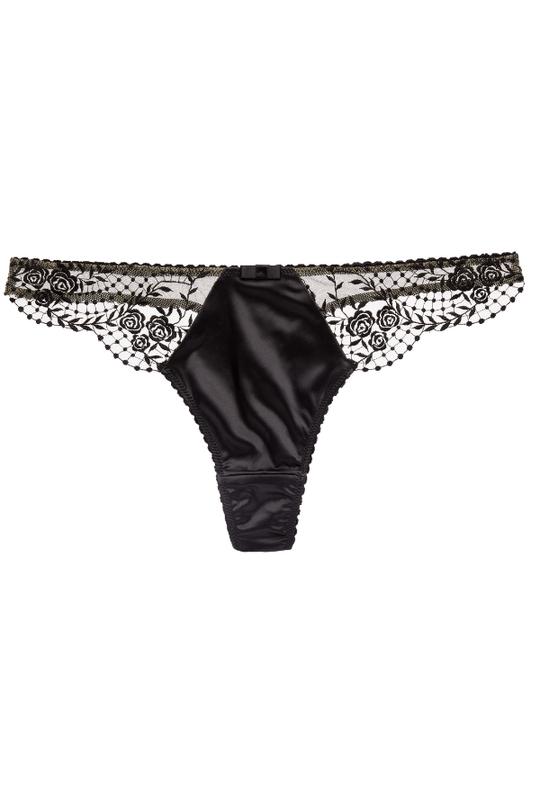 Julie's Roses G-String - Black