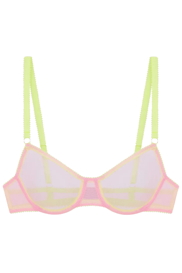 Dora Larsen T-shirt Ines Clean Tulle Underwire Bra - Bright Pink