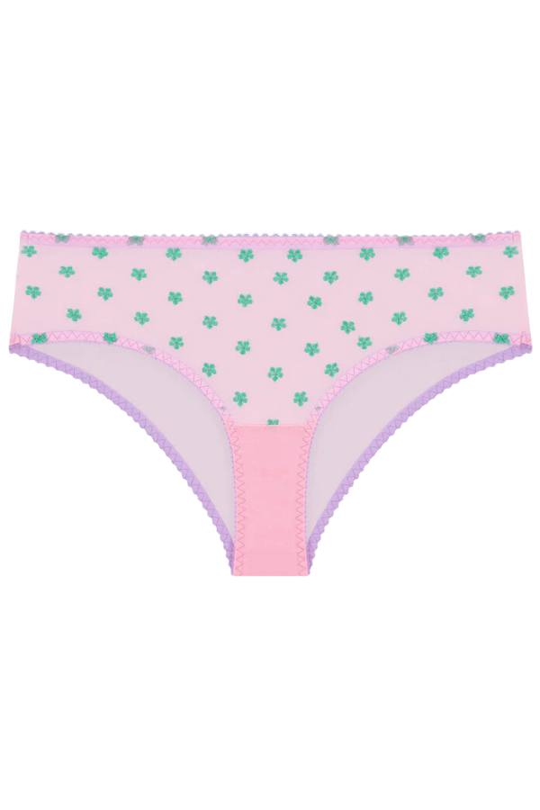 Dora Larsen Underwear Arella Embroidered High Waist Knicker - Pink