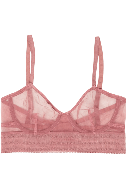 Bare Underwired Longline Bra - Rose Dust