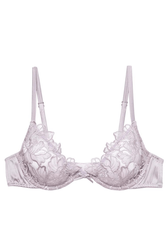 Whitney Embroidery Demi Bra - Lilac