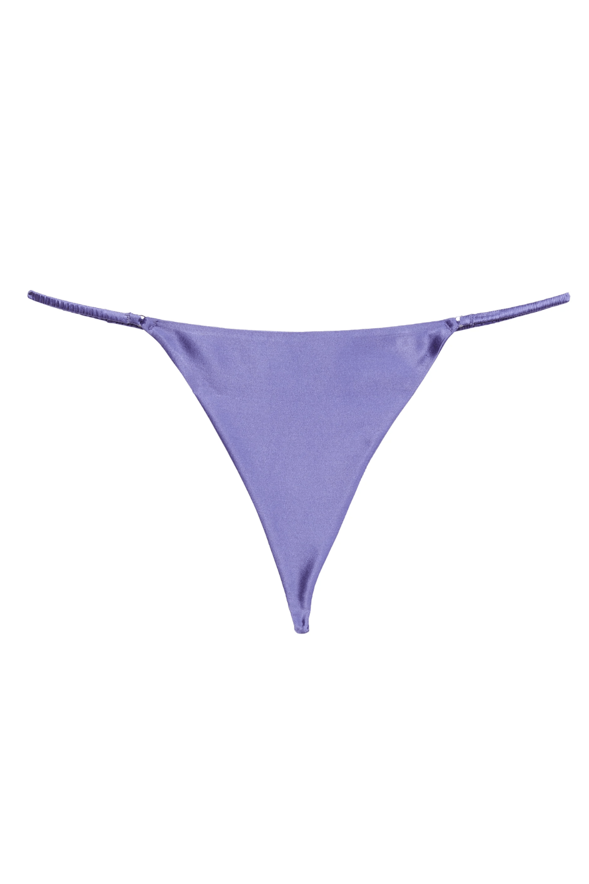 Fleur du Mal Thong Luxe V String- Purple