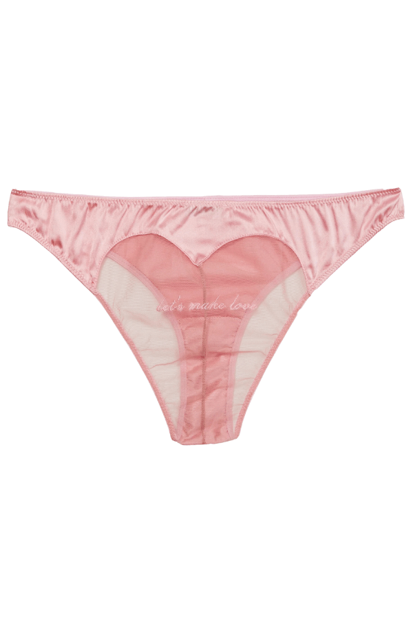Fleur du Mal Underwear Let&#39;s Make Love Cheeky - Pink