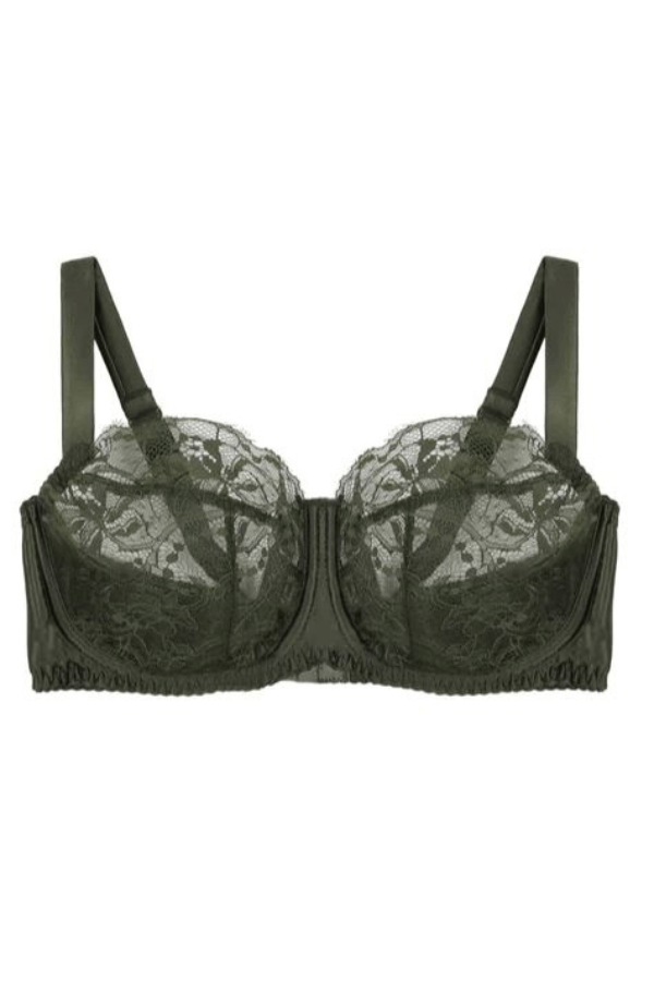 Fleur of England Balcony Moss / 38 DD/E Ingrid Balcony Bra Curve - Olive