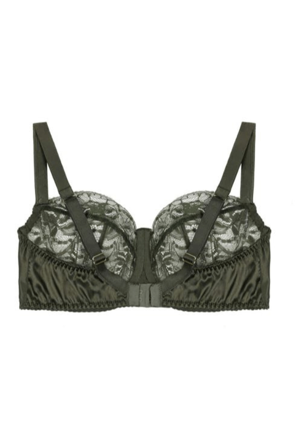 Fleur of England Balcony Moss / 38 DD/E Ingrid Balcony Bra Curve - Olive